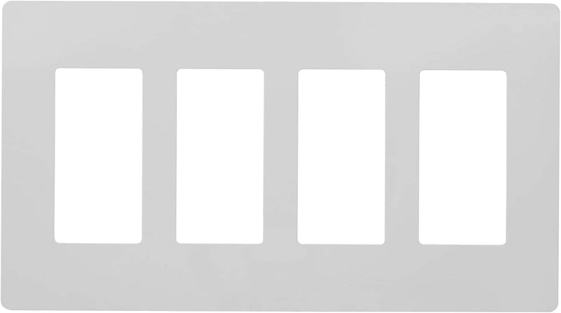 4-Gang Decorator/Rocker Screwless Wall Plate