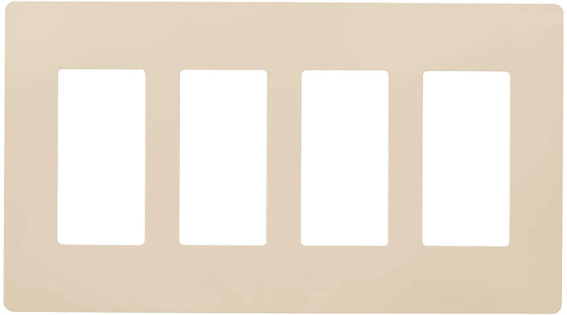 4-Gang Decorator/Rocker Screwless Wall Plate