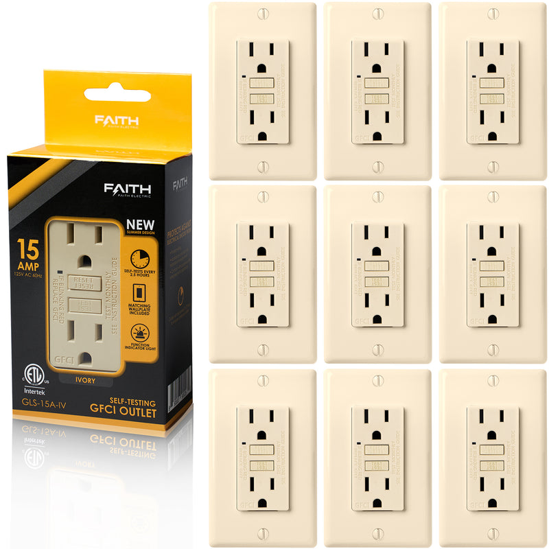 15 Amp Self-Test GFCI Outlet