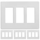 3-Gang Decorator/Rocker Screwless Wall Plate