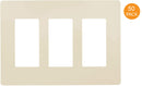 3-Gang Decorator/Rocker Screwless Wall Plate