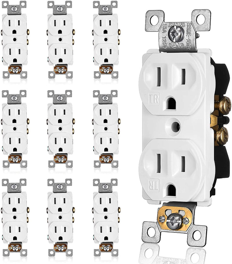 15 Amp Tamper Resistant Duplex Outlet