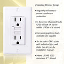 15 Amp Self-Test GFCI Outlet