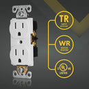 15 Amp Weather and Tamper Resistant Duplex Outlet
