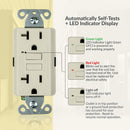 20 Amp Self-Test GFCI Outlet