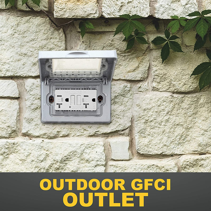 20 Amp Self-Test Tamper and Weather Resistant GFCI Outlet