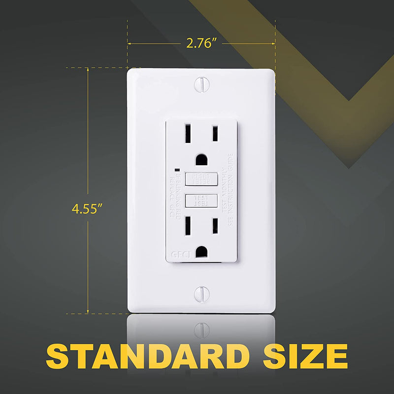 15 Amp Self-Test GFCI Outlet