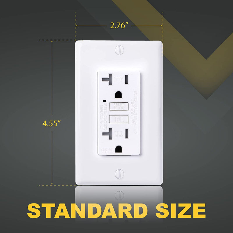 20 Amp Self-Test Tamper Resistant GFCI Outlet