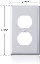 1-Gang Duplex Outlet Wall Plate