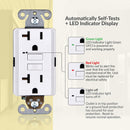20 Amp Self-Test GFCI Outlet (3-Pack)