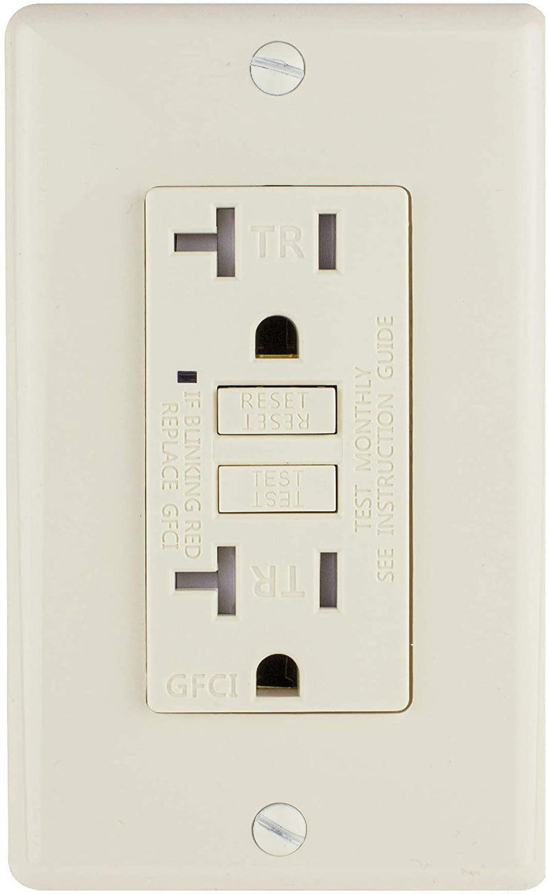 20 Amp Self-Test Tamper Resistant GFCI Outlet