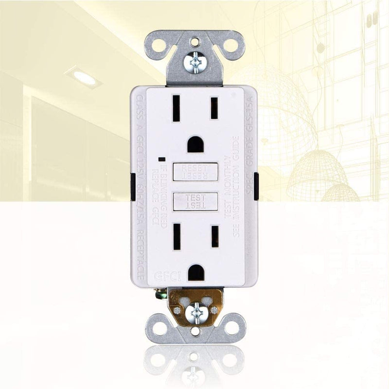 15 Amp Self-Test GFCI Outlet (3-Pack)