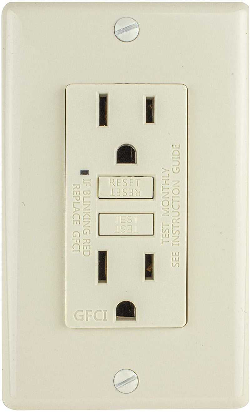 15 Amp Self-Test GFCI Outlet