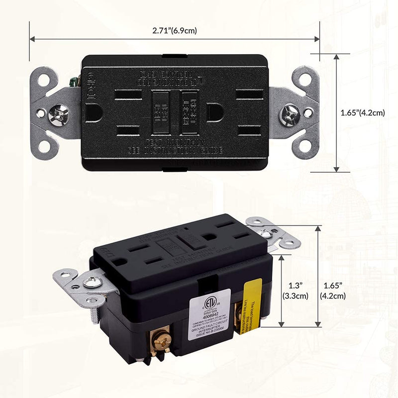 15 Amp Self-Test GFCI Outlet