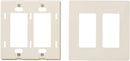 2-Gang Decorator/Rocker Screwless Wall Plate