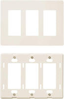 3-Gang Decorator/Rocker Screwless Wall Plate