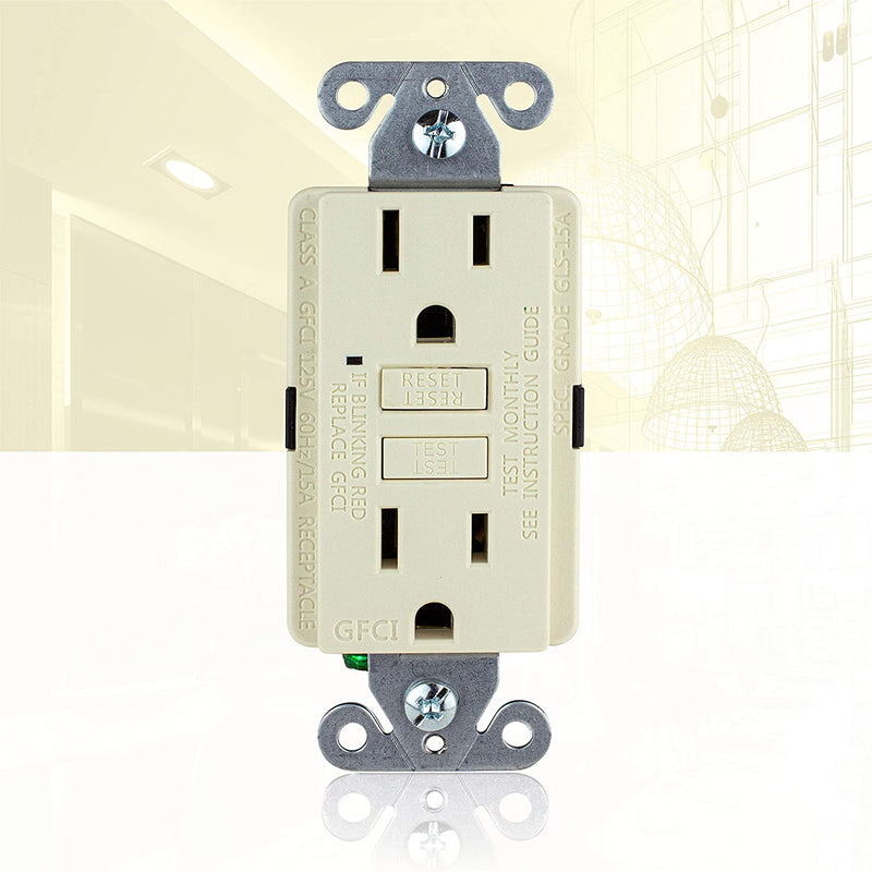 15 Amp Self-Test GFCI Outlet (3-Pack)