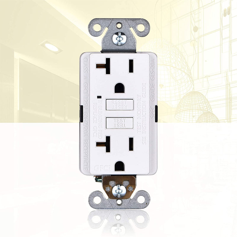 20 Amp Self-Test GFCI Outlet (3-Pack)