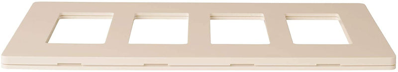 4-Gang Decorator/Rocker Screwless Wall Plate