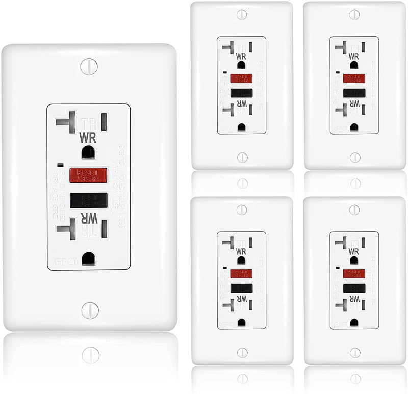 20 Amp Self-Test Tamper and Weather Resistant GFCI Outlet