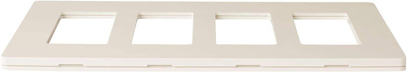 4-Gang Decorator/Rocker Screwless Wall Plate