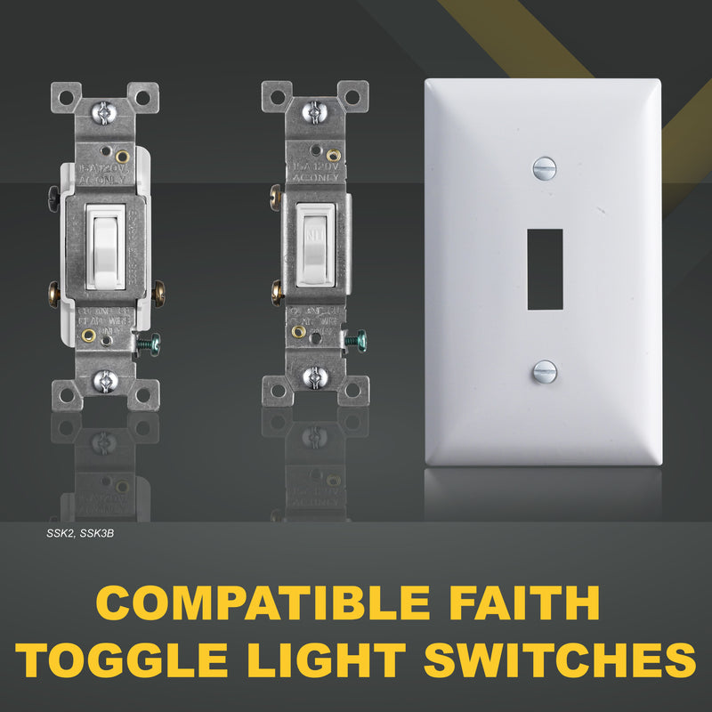 1-Gang Toggle Wall Plate