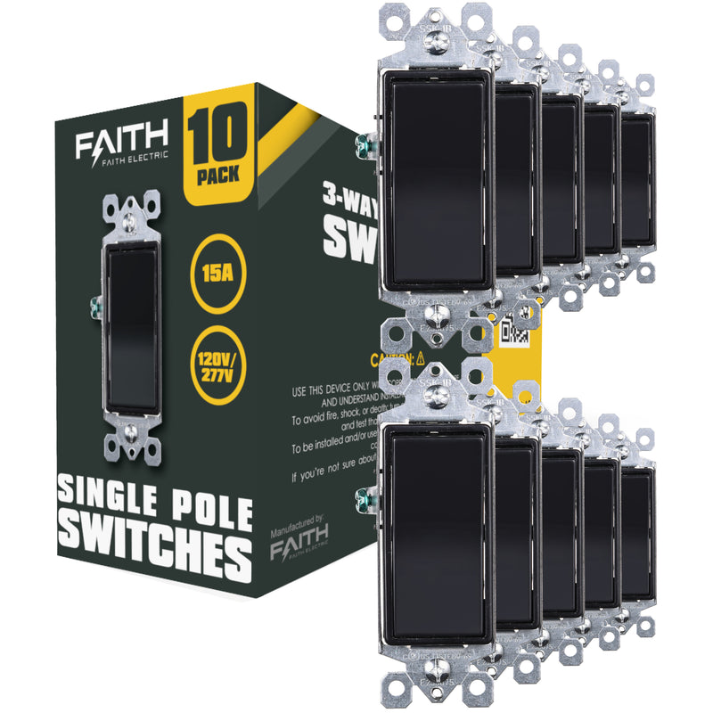 15 Amp Single Pole Rocker Switch